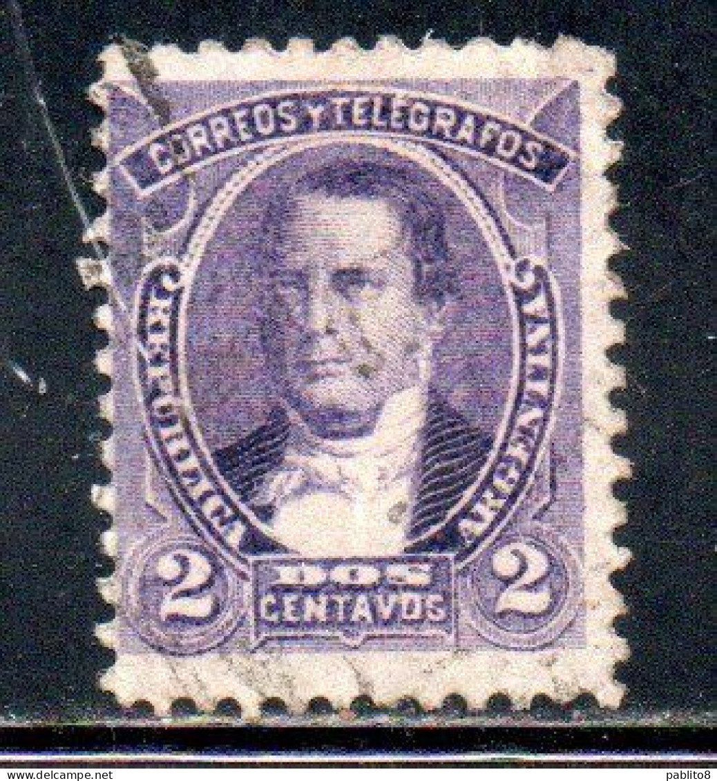 ARGENTINA 1890 SANTIAGO DERQUI 2c USED USADO OBLITERE' - Gebraucht