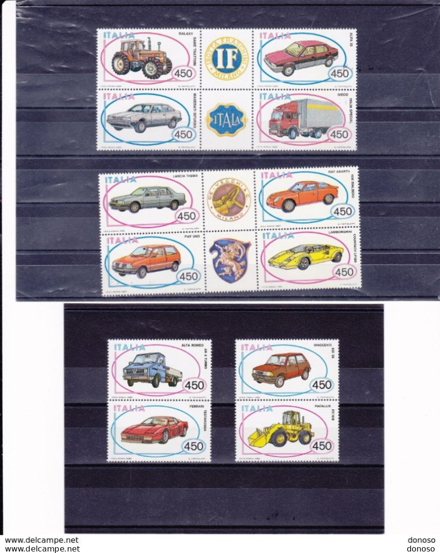 ITALIE 1984-1986 Tracteur, Camions, Voitures I-III Yvert NEUF** MNH Cote : 38 Euros - 1981-90: Neufs