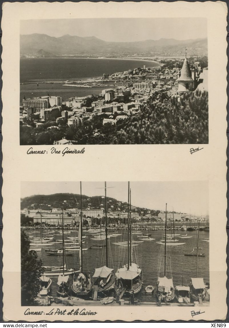 CPSM - CANNES - Vue Générale - Le Pont Et Le Casino - Cannes