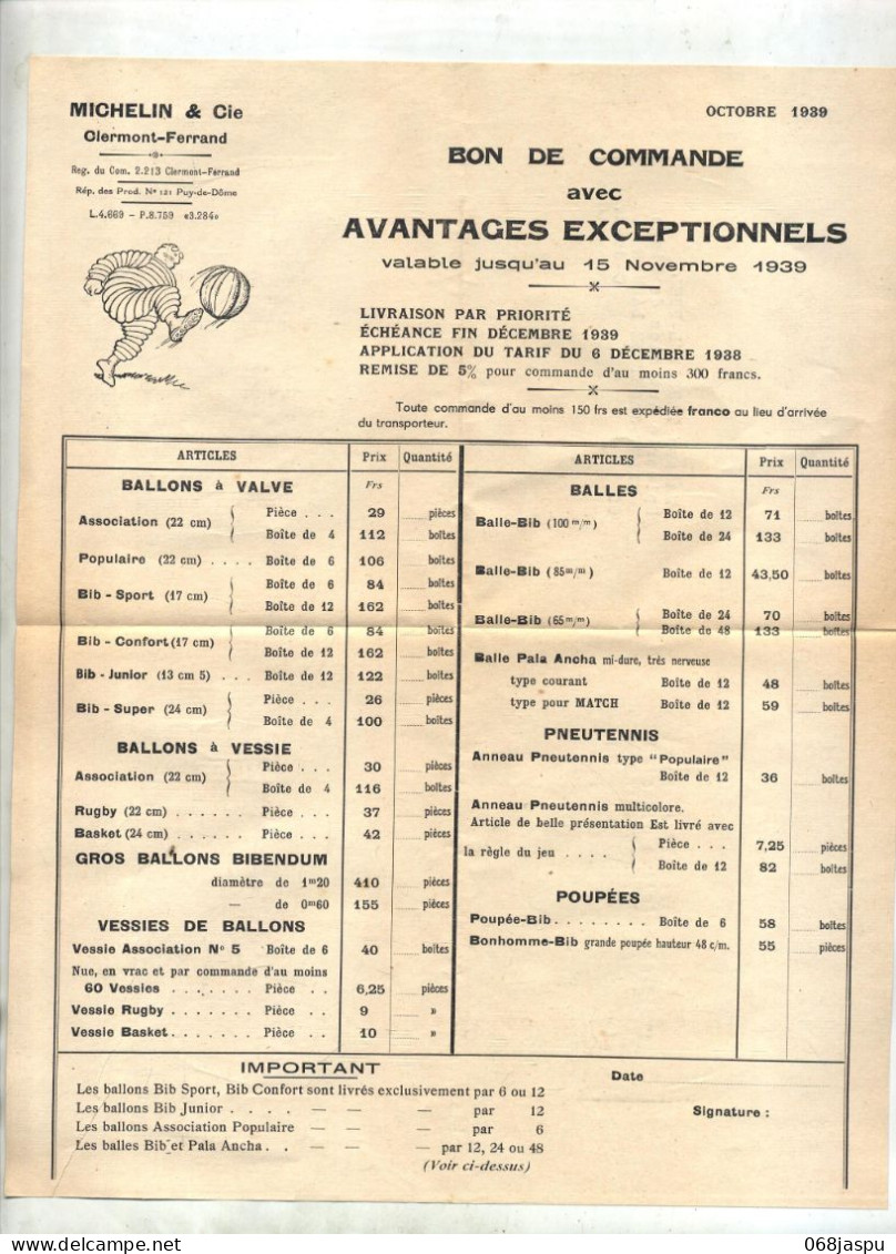 Lettre Flamme Ema Muette Clermond Ferrand Illustré Pneu Michelin + Lettre - EMA (Printer Machine)