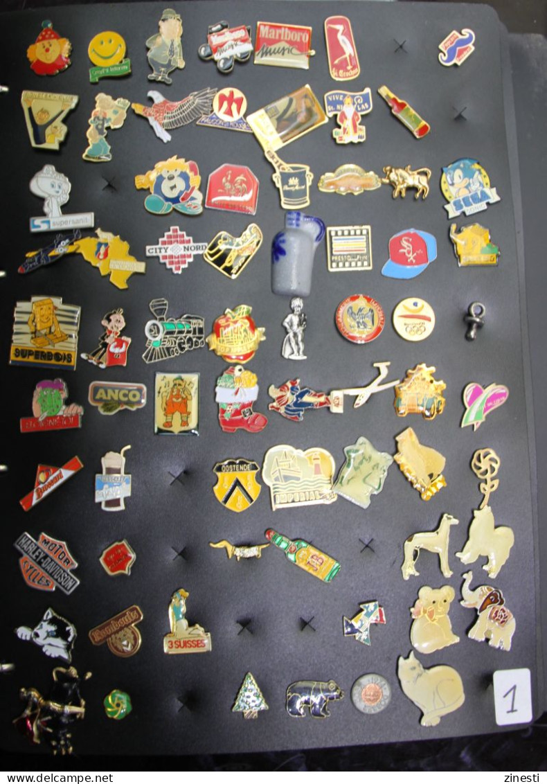 COLLECTION PIN'S VINTAGE (729 Pièces) - Lots