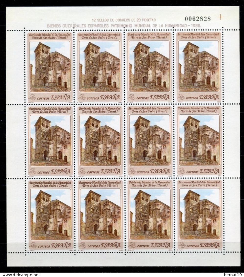 España 1990. Edifil 3092-95 X 12  (MP 20-23) ** MNH. - Blocks & Sheetlets & Panes