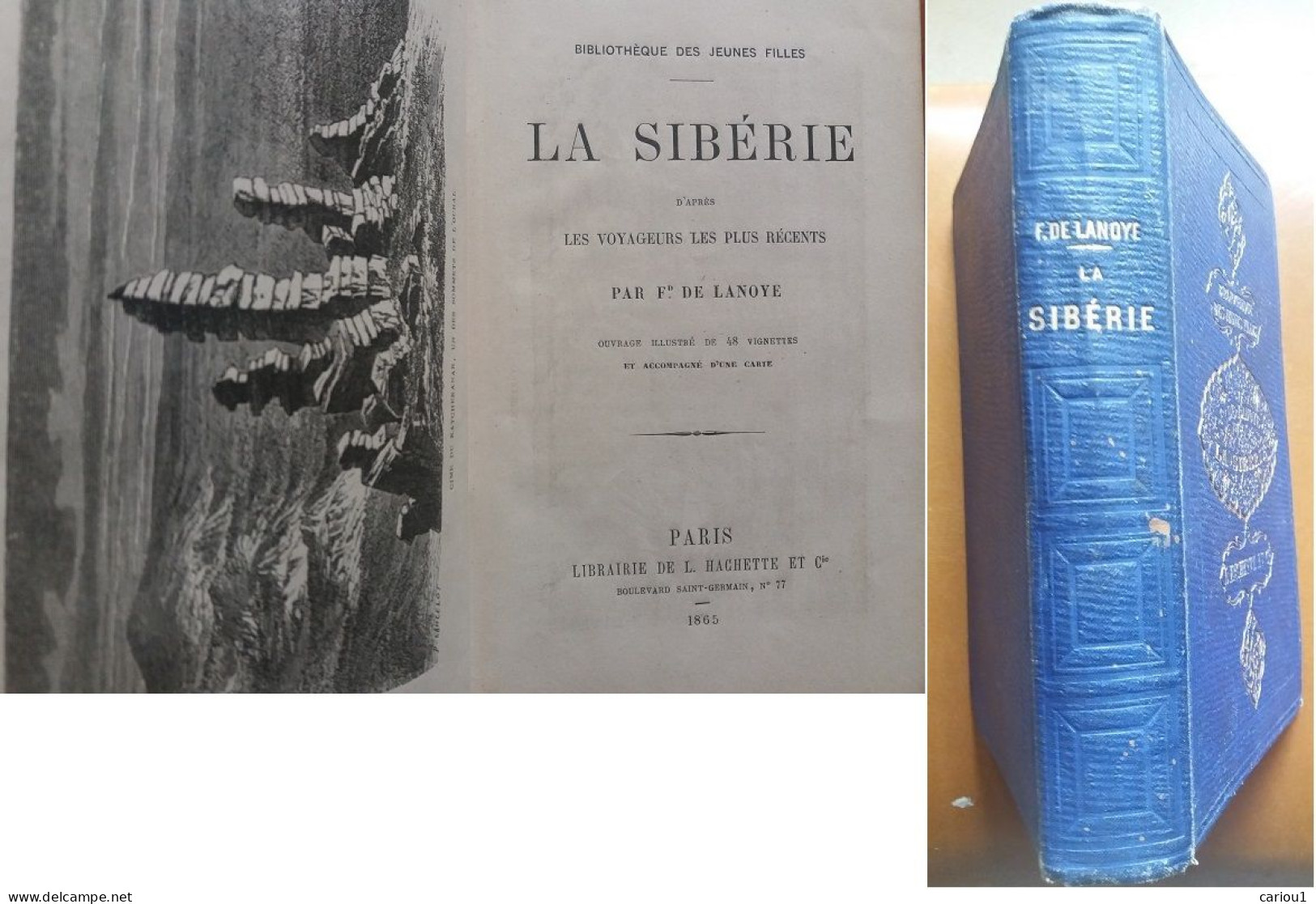 C1  RUSSIE Lanoye LA SIBERIE D Apres Les Voyageurs Recents 1865 RELIE ILLUSTRE - 1801-1900