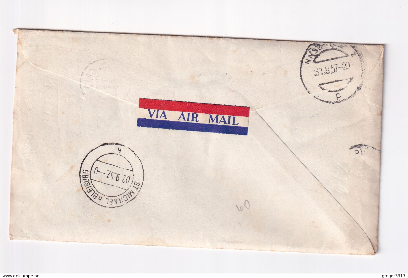 E6237) AIR MAIL - Luftpost EUCLID OHIO 1957 Nach St. Michael Ob Bleiburg Kärnten Austria - 2c. 1941-1960 Covers