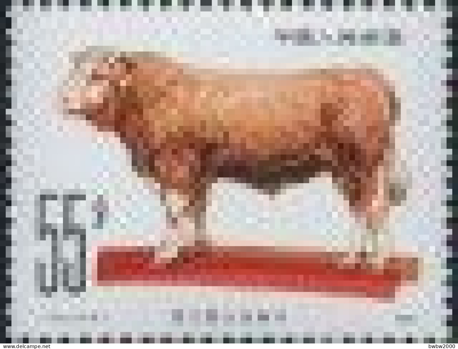 China T63, Animal Husbandry : Cattle(6-6) Simmental Cattle《畜牧业 — 牛》（6-6）西门塔尔杂种牛 - Ungebraucht