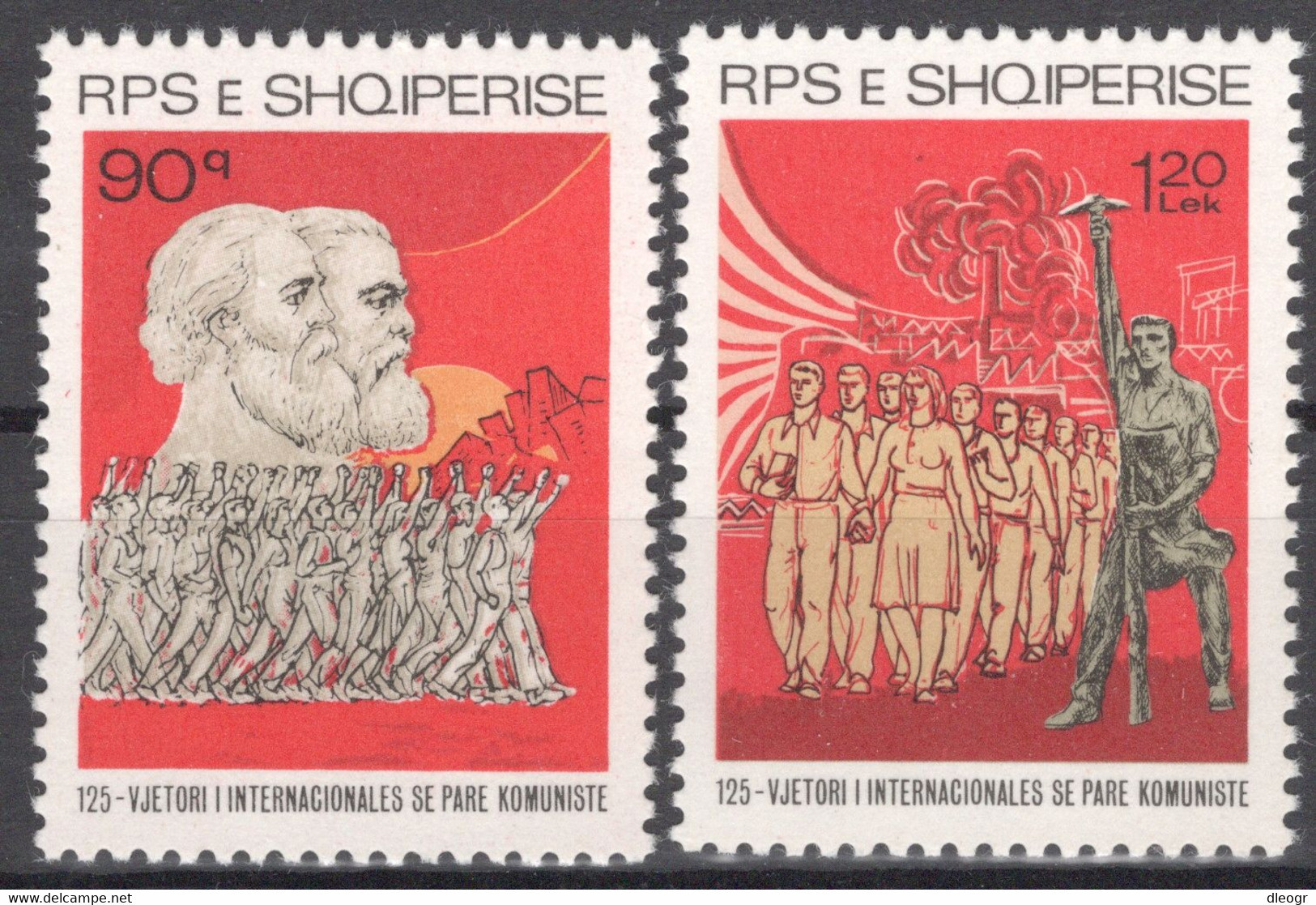 Albania 1989 First Communist International, 125th Anniv MNH VF - Albanien