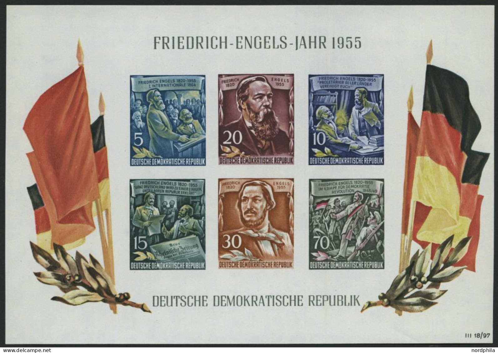 DDR Bl. 13 **, 1955, Block Engels, Pracht, Mi. 80.- - Sonstige & Ohne Zuordnung