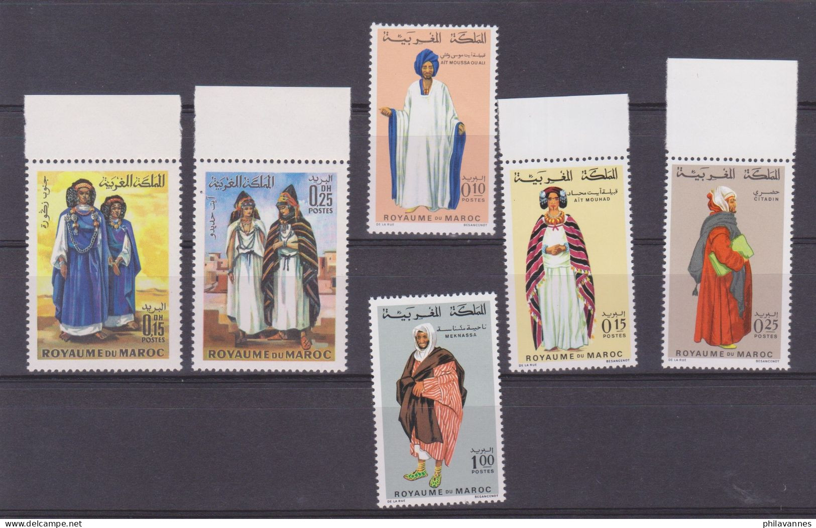 MAROC, Costume N°582 + 583 +590 à 593, Neuf** ,cote  11.8€ ( Maroc/026) - Marruecos (1956-...)