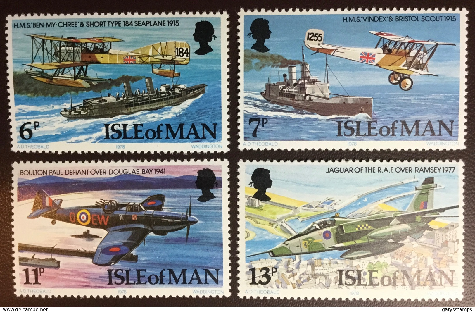 Isle Of Man 1978 Air Force Anniversary Aircraft MNH - Isla De Man