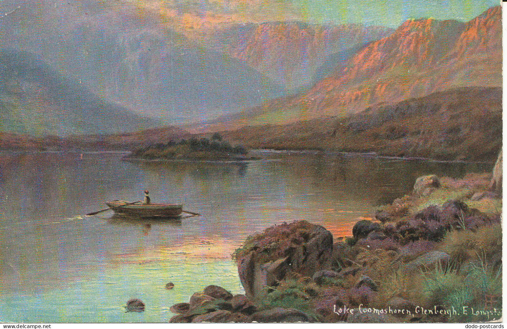 PC35947 Lake Coomasharen. Glenbeigh. E. Longstaffe. Hildesheimer. 1905 - Welt