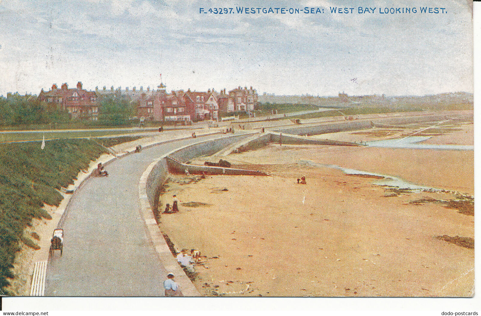 PC36192 Westgate On Sea. West Bay Looking West. Photochrom. Celesque. No F.43297 - Welt