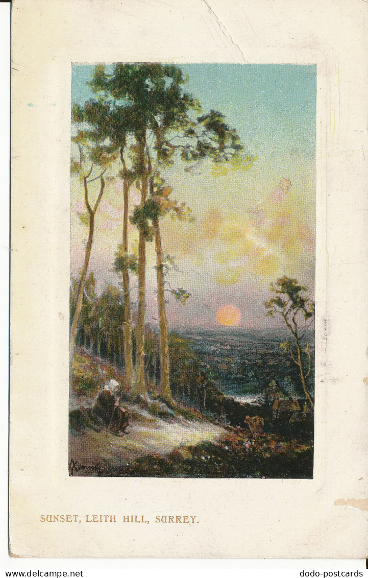 PC35938 Sunset. Leith Hill. Surrey. Wildt And Kray. No 1322. 1908 - Wereld