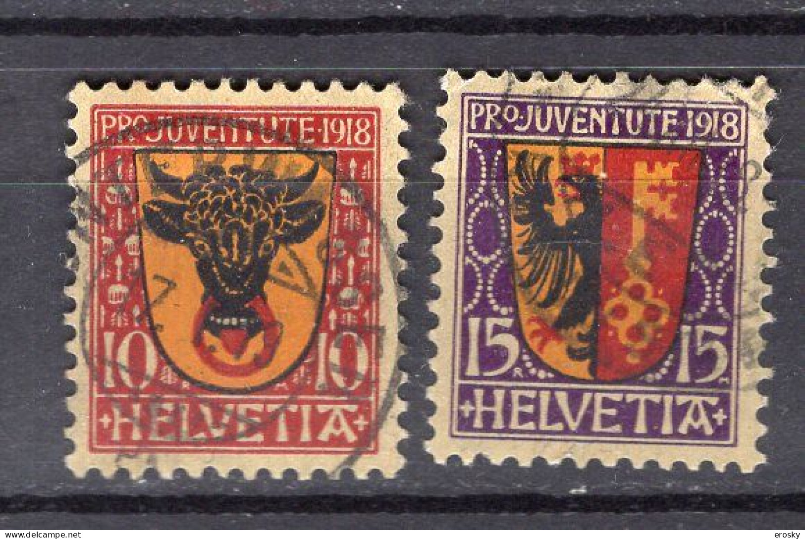 T2757 - SUISSE SWITZERLAND Yv N°168/69 Pro Juventute - Oblitérés