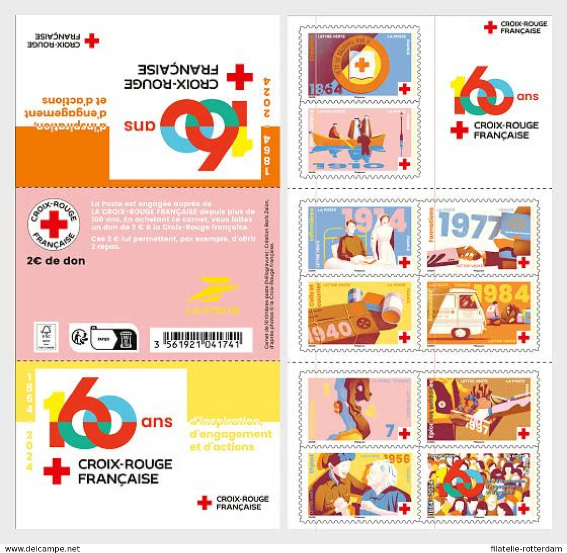 France / Frankrijk - Postfris / MNH - Booklet Red Cross 2024 - Ungebraucht