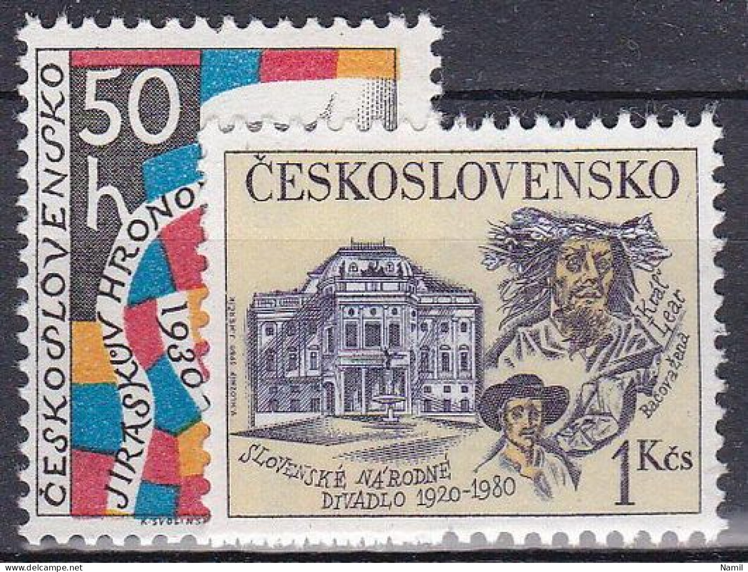 ** Tchécoslovaquie 1980 Mi 2556-7 (Yv 2384-5), (MNH)** - Unused Stamps