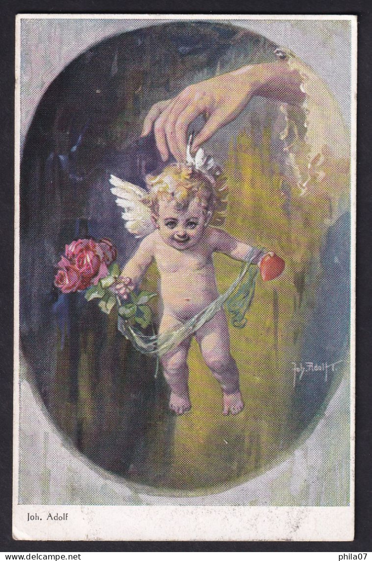 Joh. Adolf - Small Cherub - More I Cannot Give You. / Optimus / Postcard Circulated, 2 Scan - Other & Unclassified