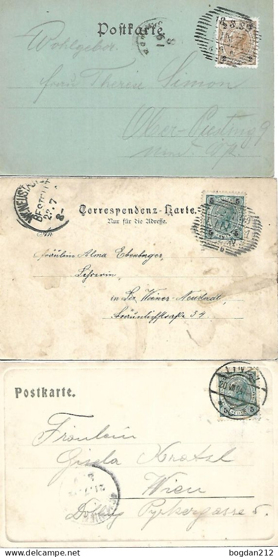 1899/1904 - LINZ , 3 Stk.  Gute Zustand, 2 Scan - Linz