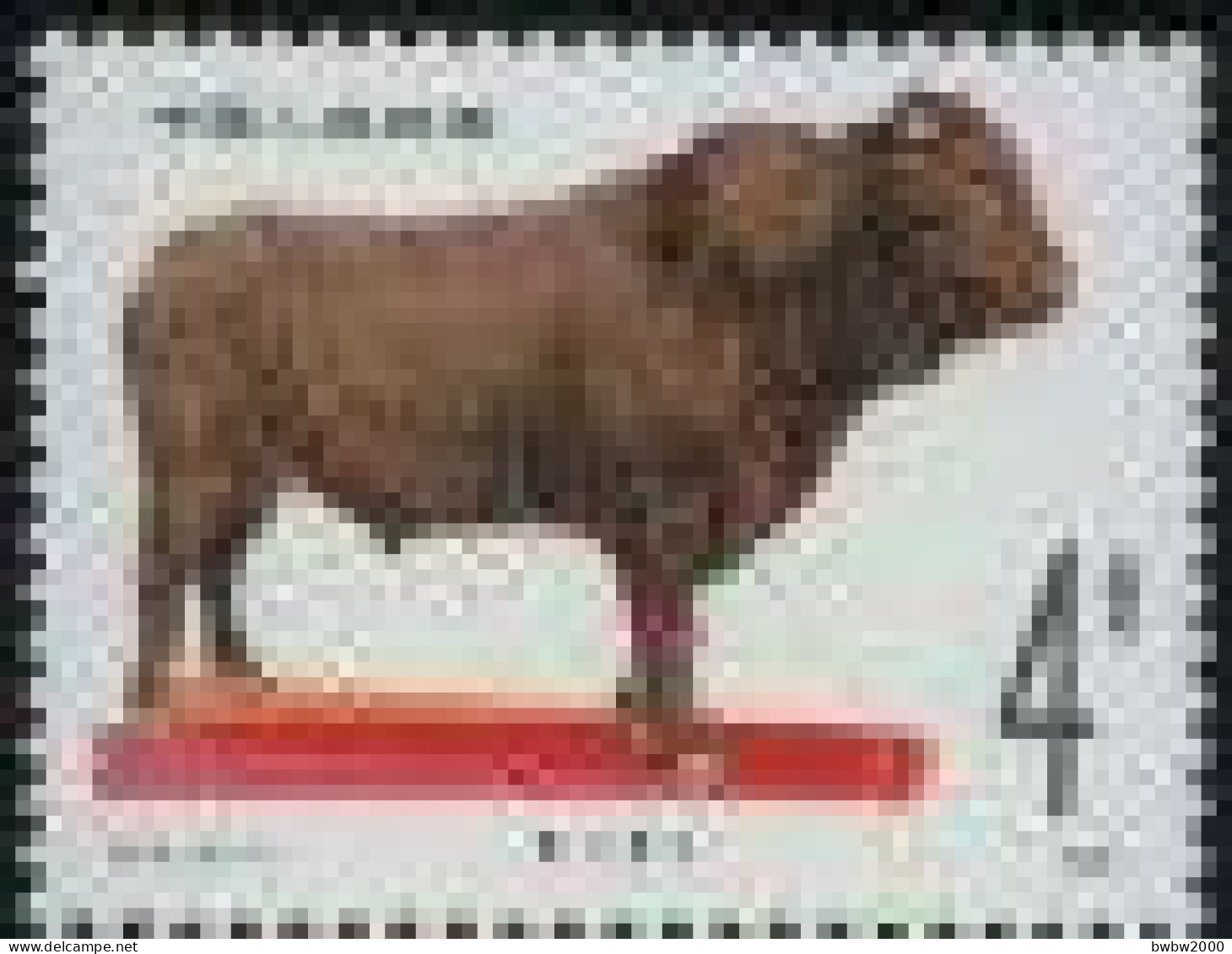 China T63, Animal Husbandry : Cattle(6-1) Qinchuan Cattle《畜牧业 — 牛》（6-1）秦川黄牛 - Unused Stamps