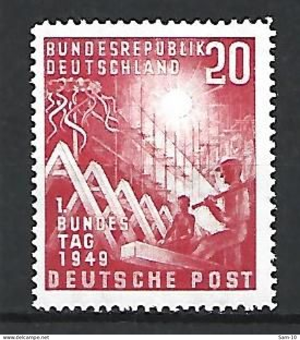 Timbre De Allemagne Fédérale  Neuf ** N  2 - Unused Stamps