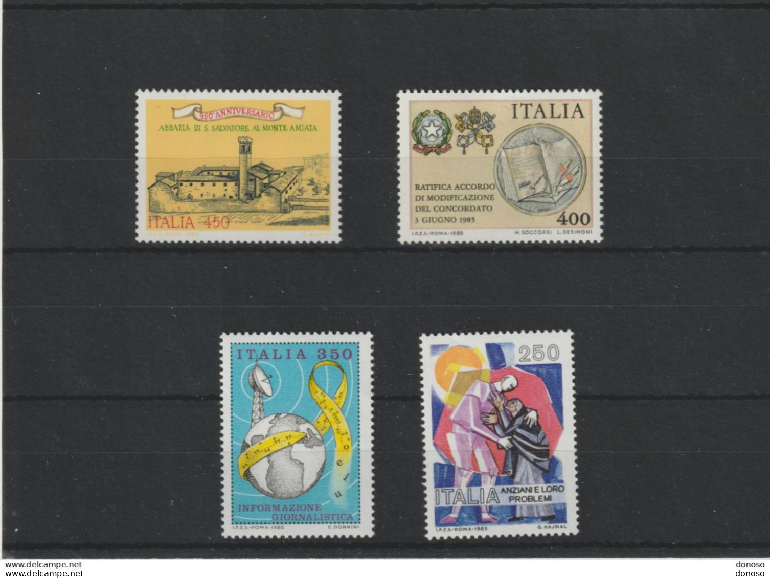 ITALIE 1985  Yvert 1637-1638 + 1668 + 1676 NEUF** MNH Cote : 5,30 Euros - 1981-90: Mint/hinged