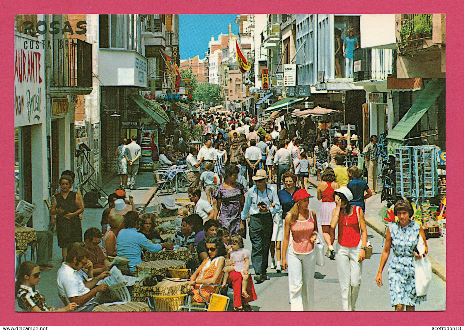 Rosas - La Rue Commerciale De Saint Telmo - Andere & Zonder Classificatie