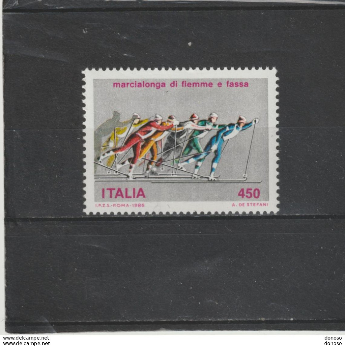 ITALIE 1986 Ski De Fond  Yvert 1691, Michel 1959 NEUF** MNH - 1981-90: Nieuw/plakker