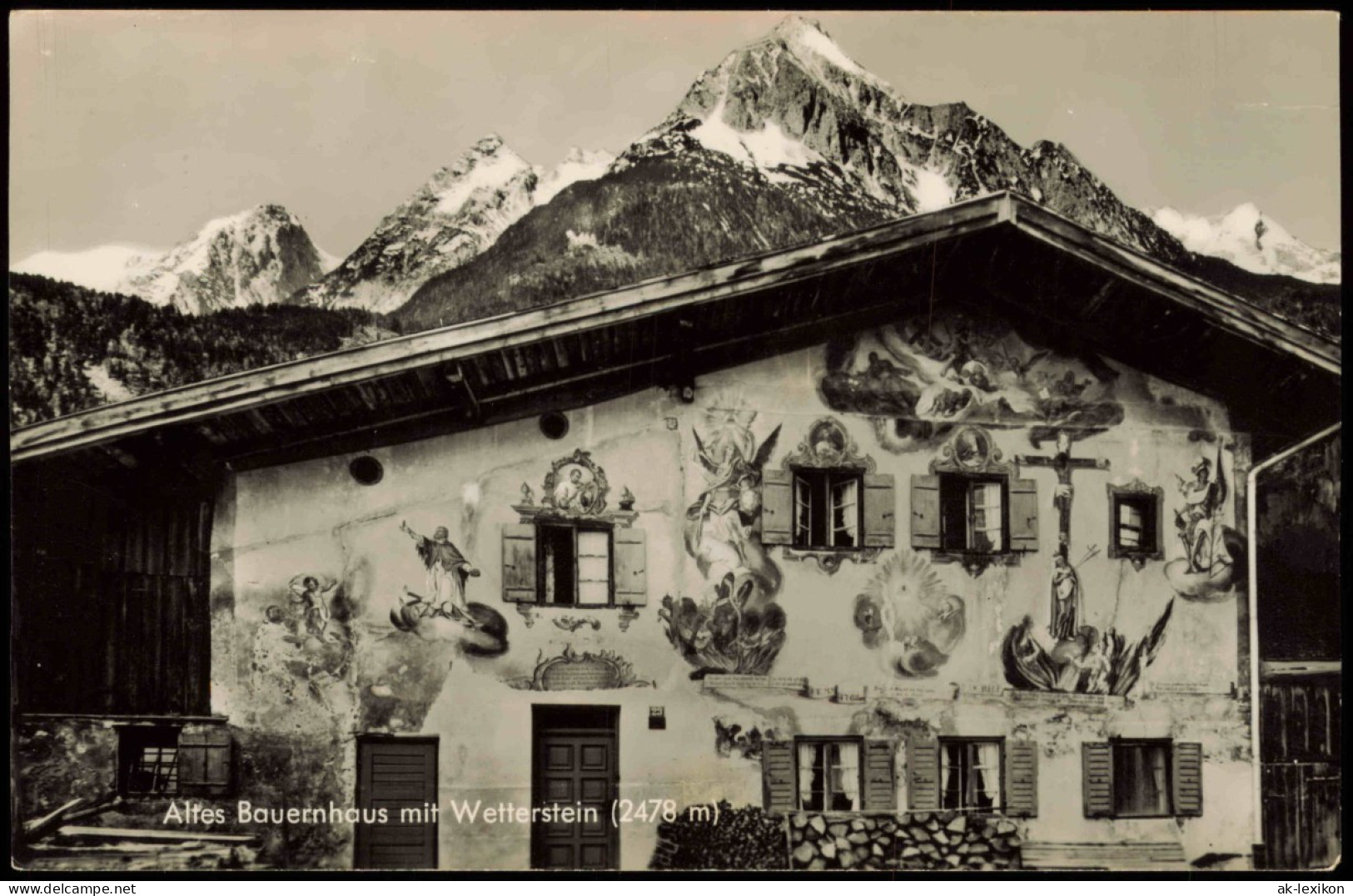 Ansichtskarte Mittenwald Altes Bauernhaus 1963 - Mittenwald