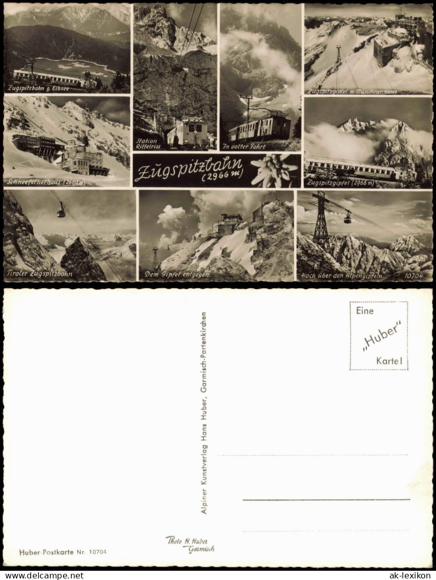 Garmisch-Partenkirchen Bayrische Zugspitzbahn (Schwebebahn) Mehrbild 1963 - Garmisch-Partenkirchen