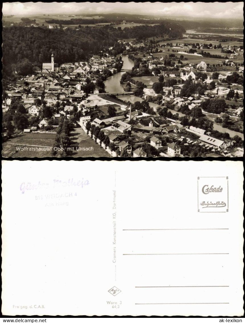Ansichtskarte Wolfratshausen Luftbild 1962 - Wolfratshausen