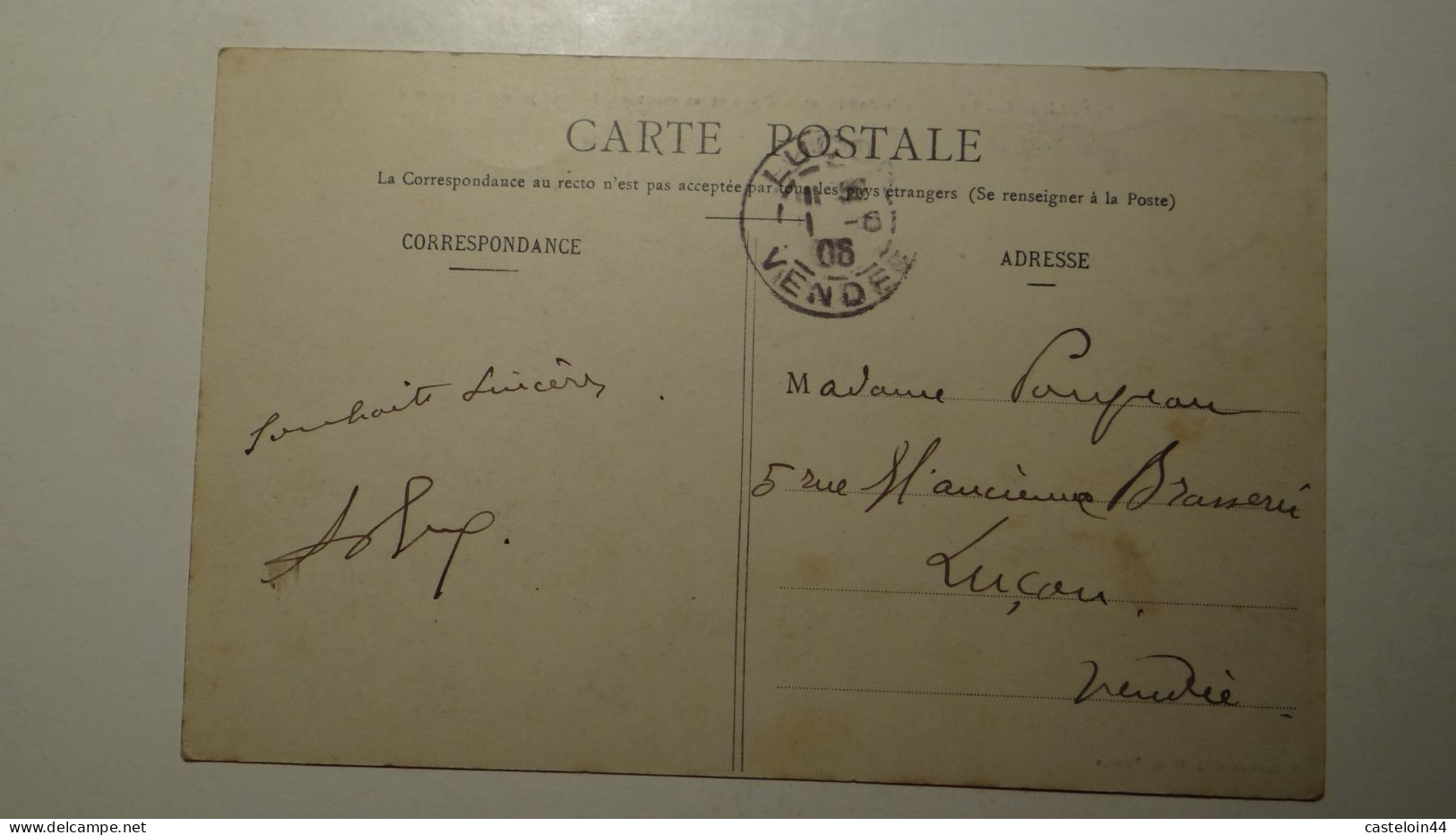 2024 3MARS  PREFAILLES LA CHAPELLE Dominant La Plage Et Les Moutons Fameux Gigots De Prés Salé 1908 - Préfailles