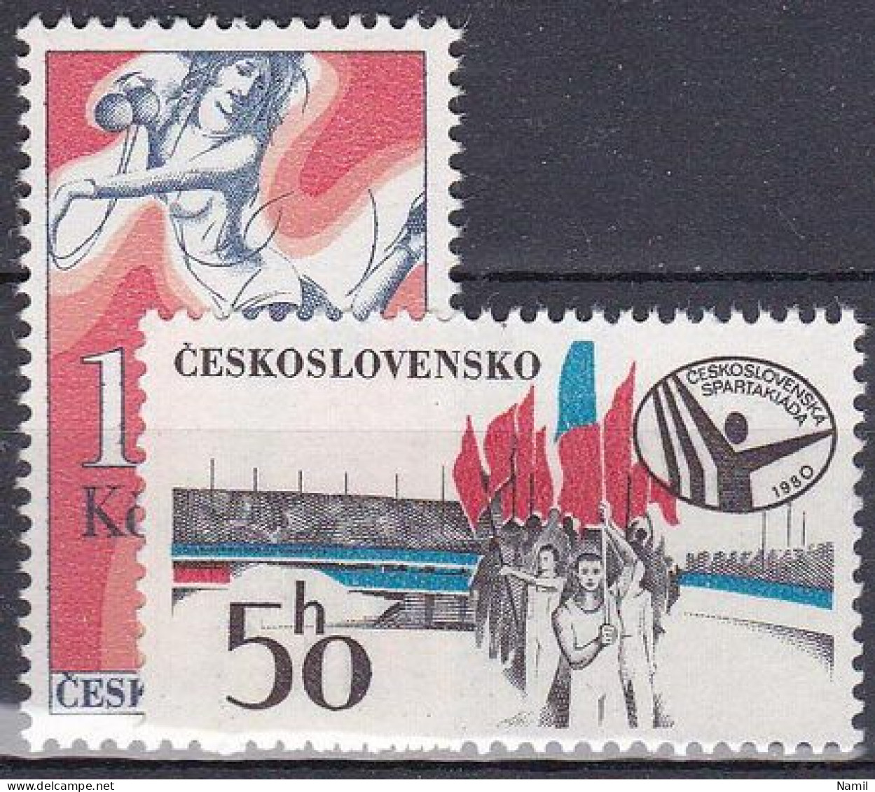 ** Tchécoslovaquie 1980 Mi 2571-2 (Yv 2398-9), (MNH)** - Unused Stamps