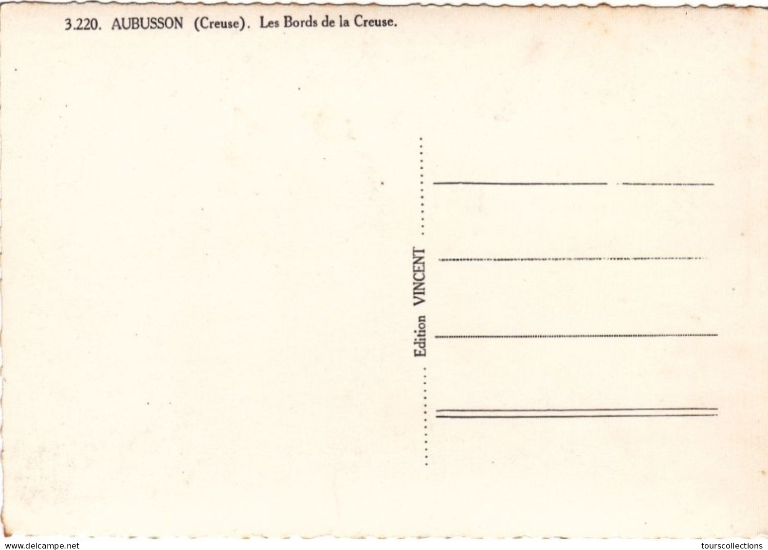 CPSM 23 @ CREUSE - AUBUSSON - Les Bords De La Creuse - Editeur Vincent - Aubusson