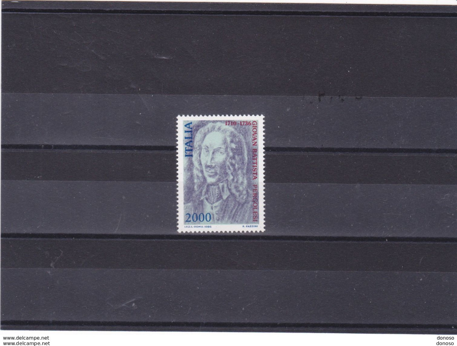 ITALIE 1986 PERGOLESE Compositeur Yvert 1695, Michel 1962 NEUF** MNH Cote 6 Euros - 1981-90: Mint/hinged