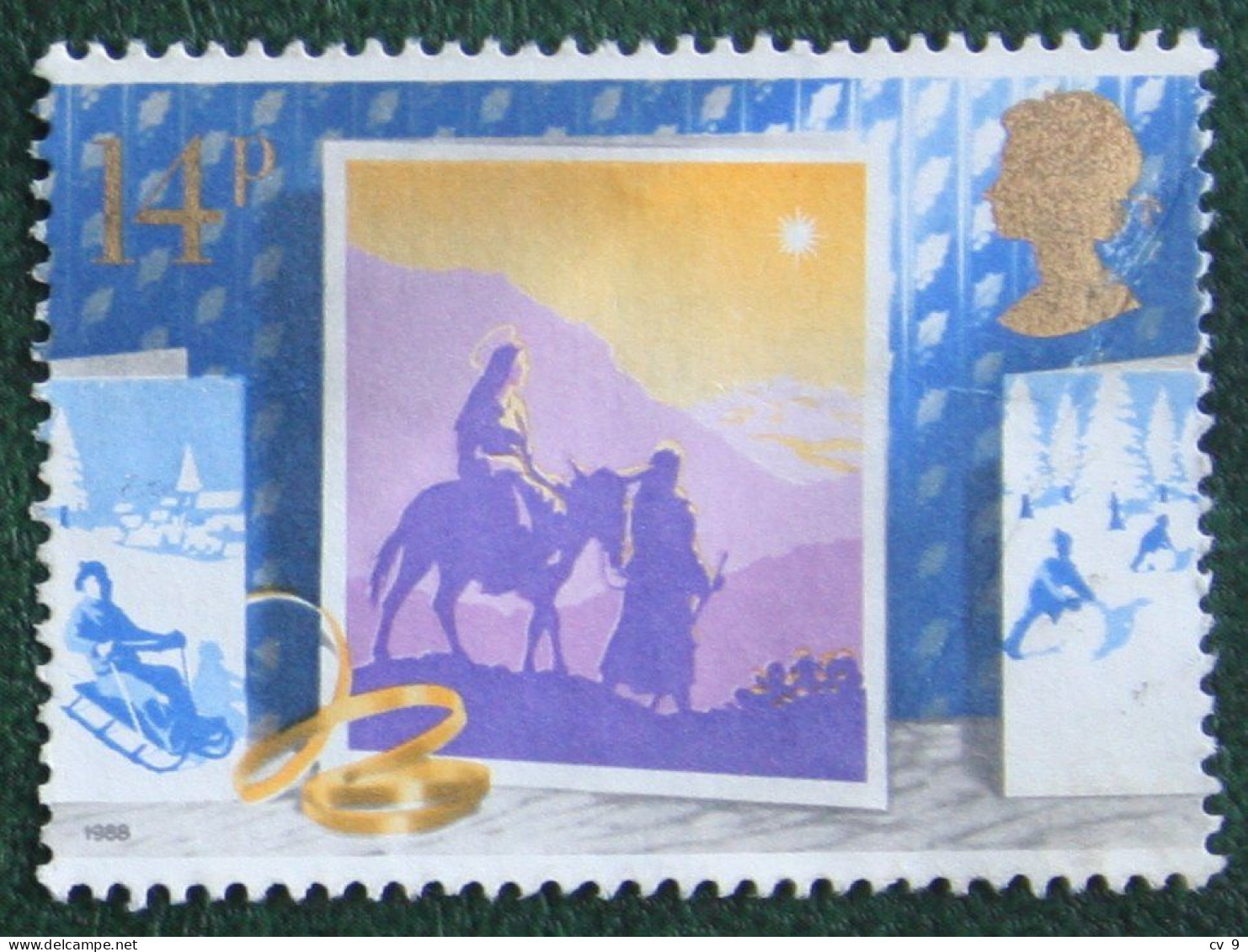 Natale Weihnachten Xmas Noel Kerst (Mi 1180) 1988 Used Gebruikt Oblitere ENGLAND GRANDE-BRETAGNE GB GREAT BRITAIN - Oblitérés