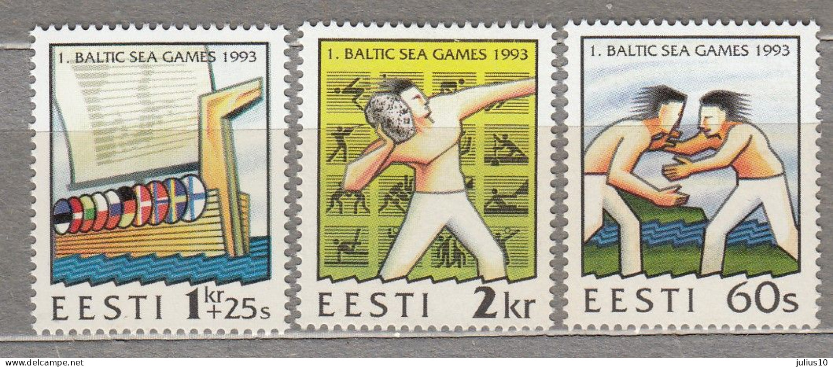 ESTONIA 1993 Sport MNH(**) Mi 207-209 # Est291 - Estland