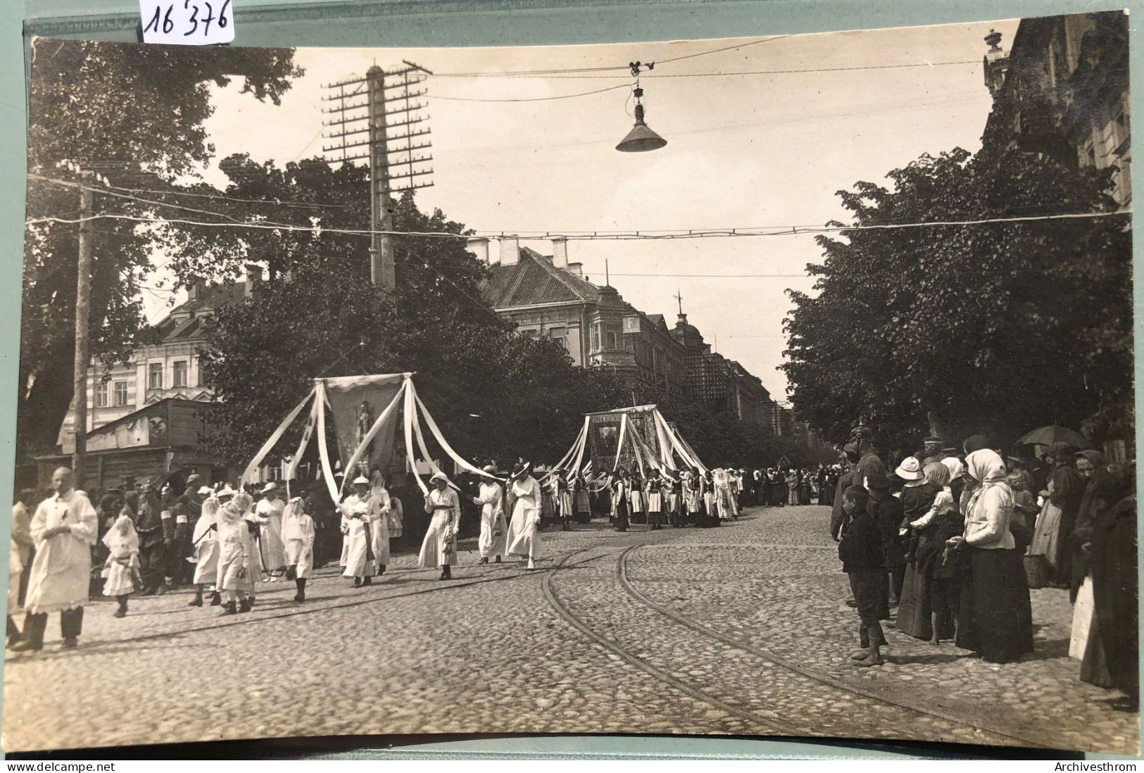 Wilno : 1917 Procession Autour De La Cathédrale De Vilnius (16'376) - Lituania