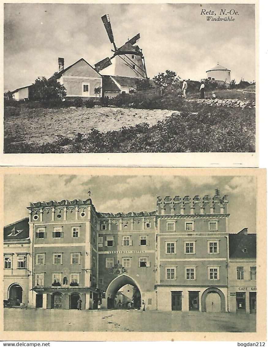 1920/30 - RETZ , 2 Stk.  Gute Zustand, 2 Scan - Hollabrunn