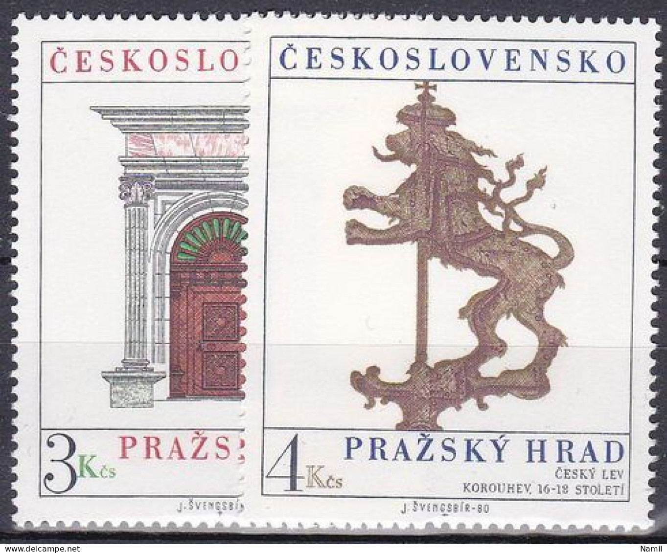 ** Tchécoslovaquie 1980 Mi 2584-5 (Yv 2410-11), (MNH)** - Unused Stamps