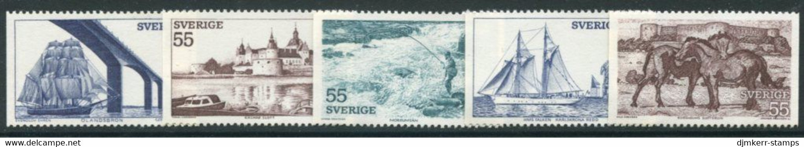 SWEDEN 1972 Tourism: South Sweden MNH / **.  Michel 752-56 - Nuevos