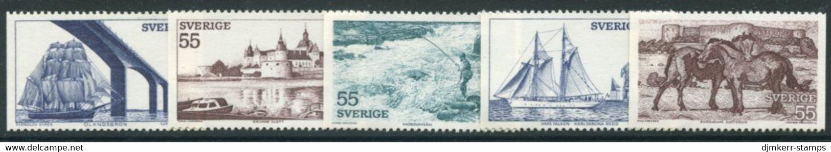 SWEDEN 1972 Tourism: South Sweden MNH / **.  Michel 752-56 - Ungebraucht