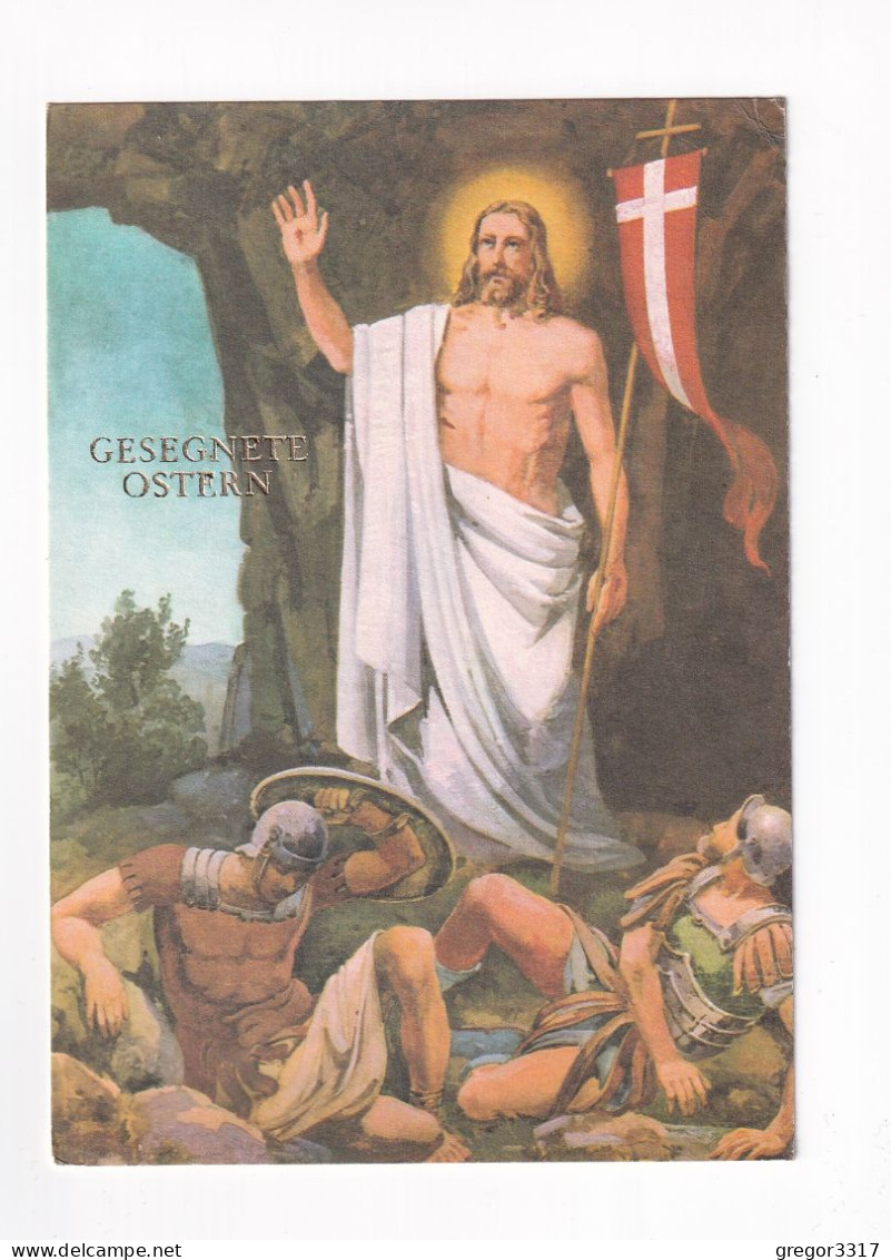 E6250) Gesegnete OSTERN - Jesus - Soldaten Heiligenschein - Gel. EGG Bei HERMAGOR 1980 - Pascua