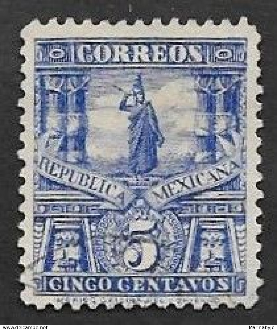 SE)1895 MEXICO CUAUTHEMOC STATUE FROM 5C SCT 247 WITH WMK WATERMARK. 152, USED - Messico