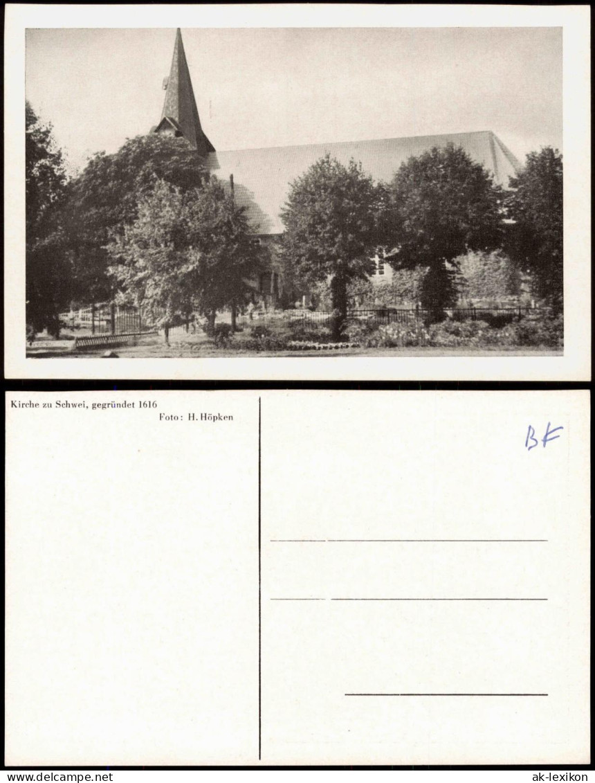 Ansichtskarte Schwei Jadebusen-Seefeld Partie An Der Kirche 1962 - Otros & Sin Clasificación