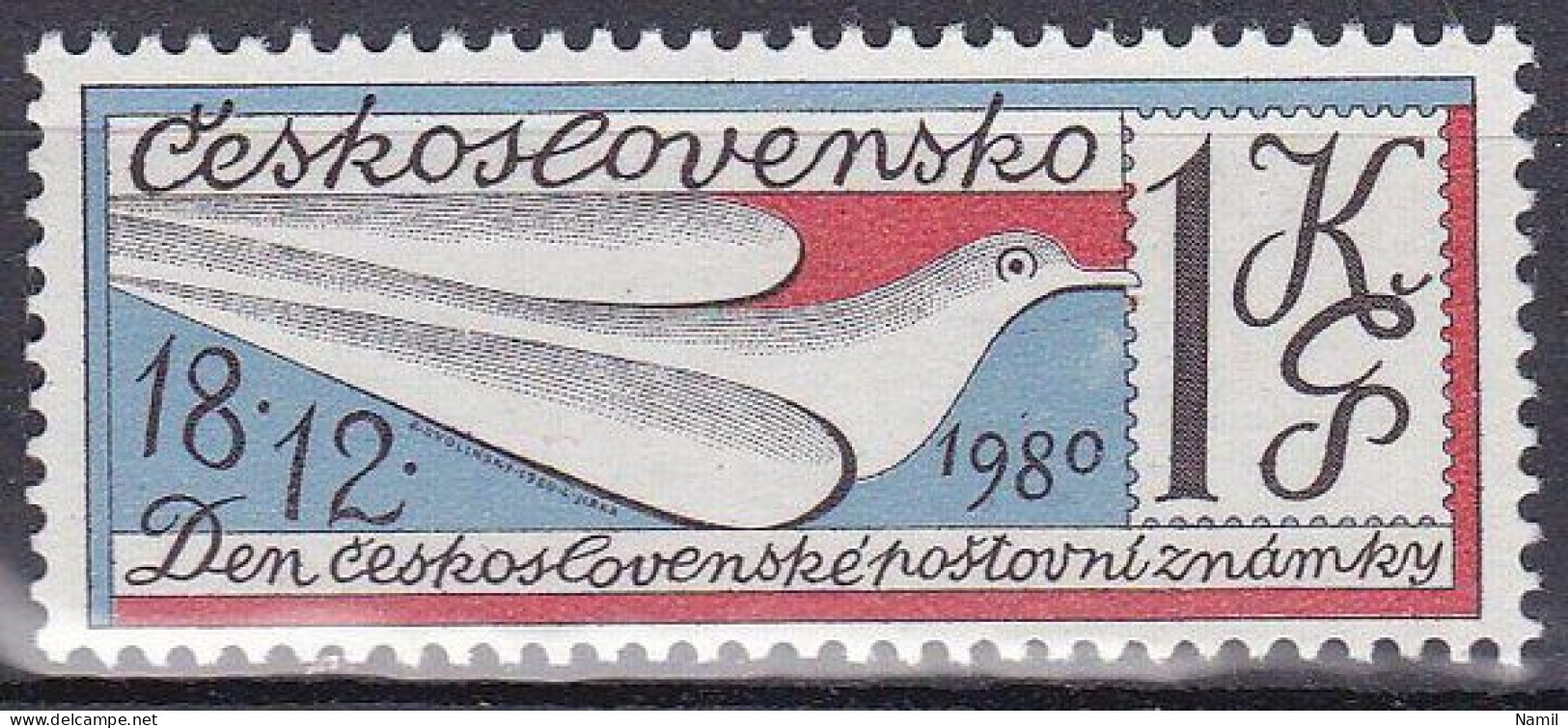 ** Tchécoslovaquie 1980 Mi 2595 (Yv 2420), (MNH)** - Unused Stamps