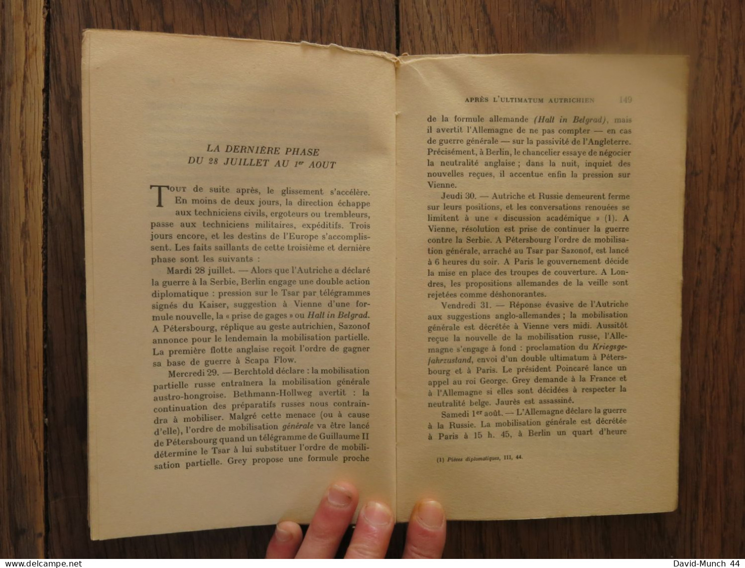 Un débat historique, 1914 Le problème des origines de la guerre de Jules Isaac. Rieder, éditeur, Paris. 1933