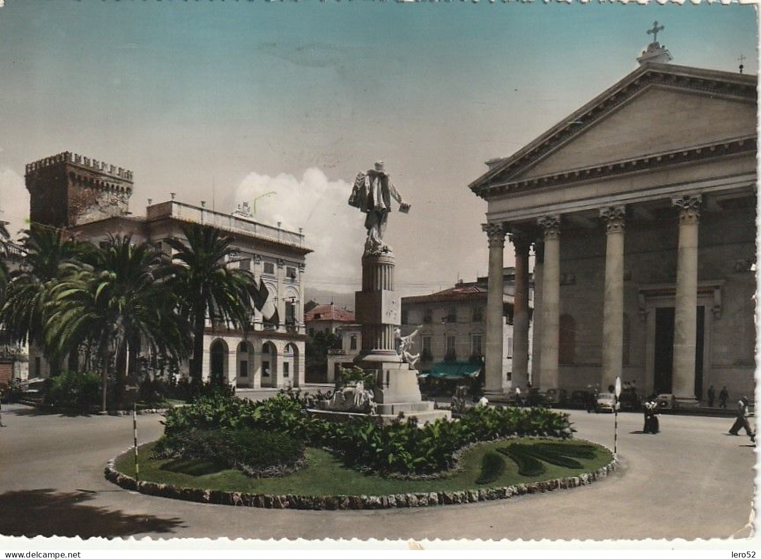 CHIAVARI VEDUTA DEL CENTRO PIAZZA N. S. DELL'ORTO ANNO 1958 VIAGGIATA - Genova (Genoa)