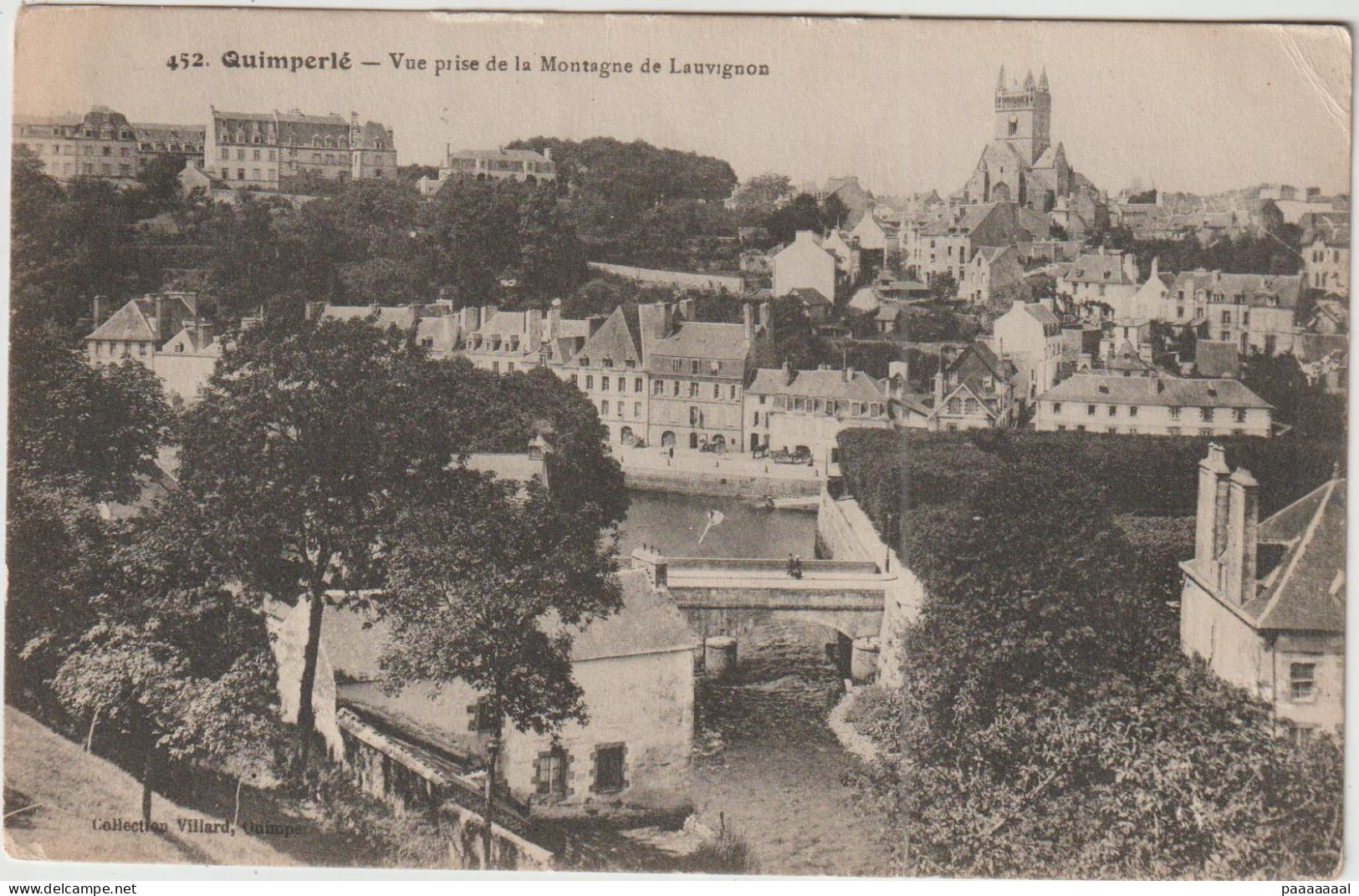 QUIMPERLE  VUE PRISE DE LA MONTAGNE DE LAUVIGNON - Quimperlé