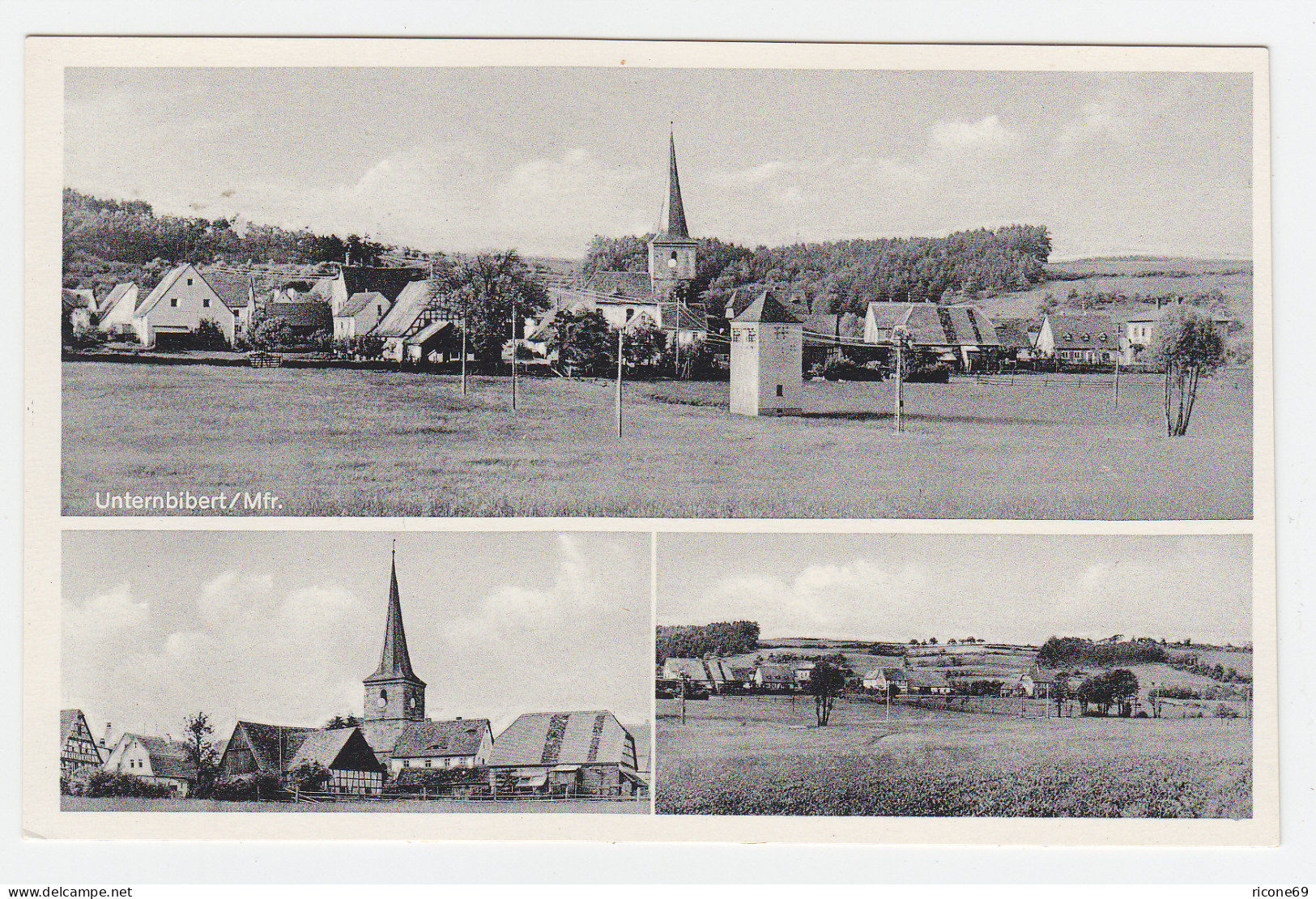 Unternbiberg I. Mfr., Ungebr. Sw AK "G. Hufnagel Bäckerei, Kolonialwaren" - Autres & Non Classés