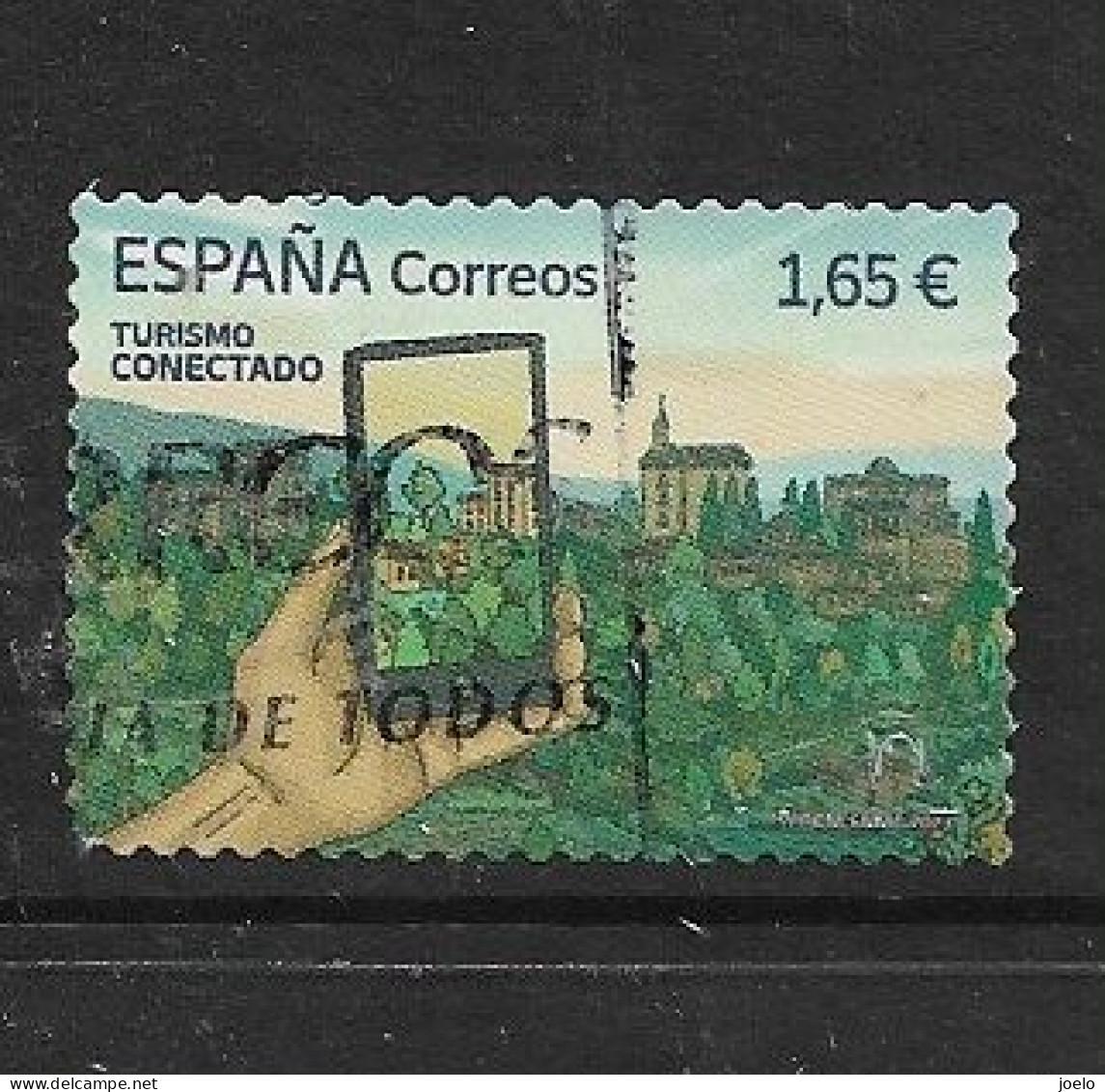 SPAIN 2023 TOURISM WITH MOBILE CONNECTION - Used Stamps