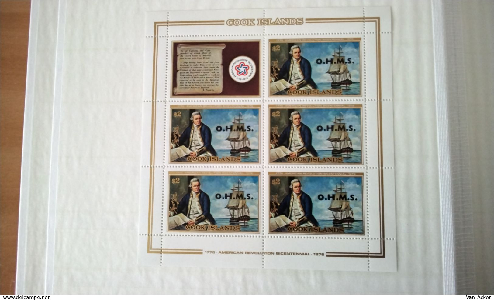 Cook Islands American Revolution 1776-1976 MNH. - Cookeilanden